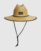 Mens Tides Print Straw Hat