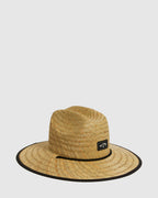 Mens Tides Print Straw Hat
