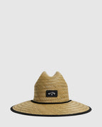 Mens Tides Print Straw Hat
