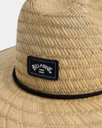 Mens Tides Print Straw Hat