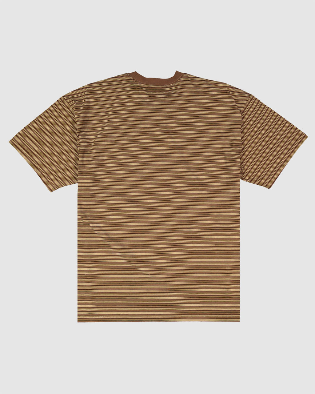 Mens Waffle Knit Stripe Short Sleeve T-Shirt