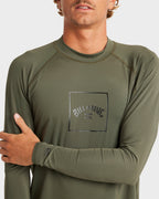 Mens Boxed Arch Long Sleeve Rash Vest