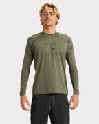 Mens Boxed Arch Long Sleeve Rash Vest