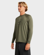 Mens Boxed Arch Long Sleeve Rash Vest