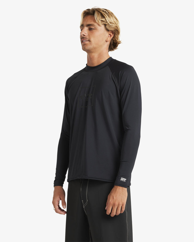 Mens Boxed Arch Long Sleeve Rash Vest
