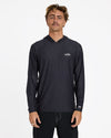 Mens Shoreline Lf Hooded Long Sleeve Rash Vest