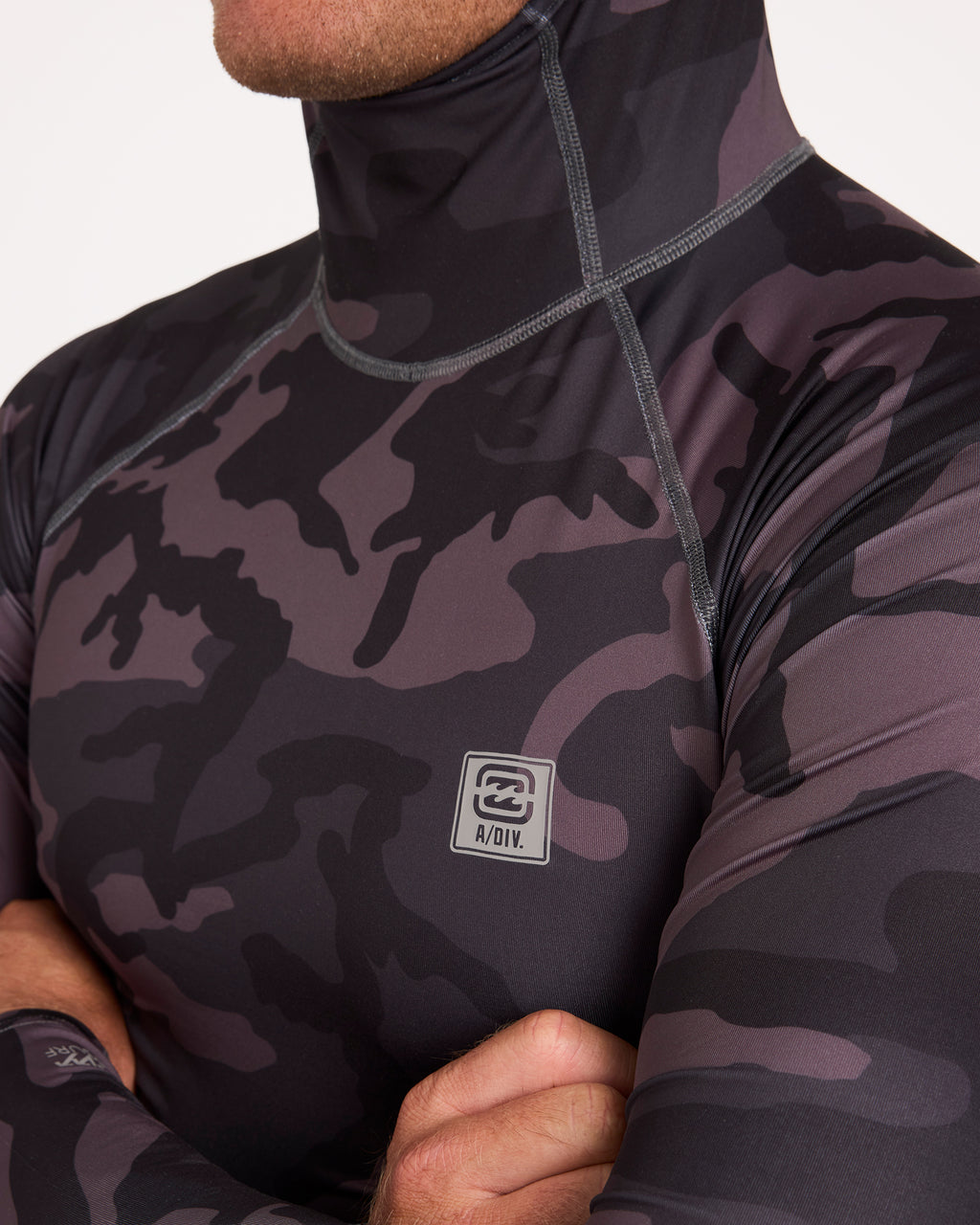 Mens Strike Mission Hooded UPF 50 Long Sleeve Rashguard