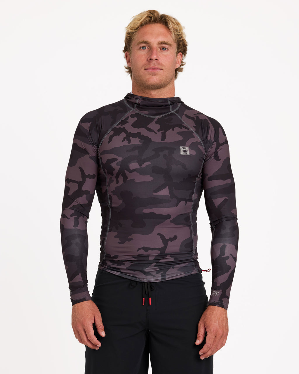 Mens Strike Mission Hooded UPF 50 Long Sleeve Rashguard