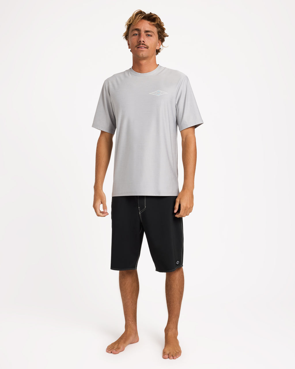 Mens Diamond Shoreline Loose Fit Rash Vest