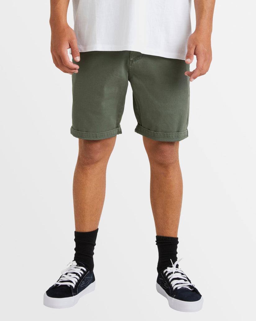 Mens Wave Wash Twill Chino Shorts