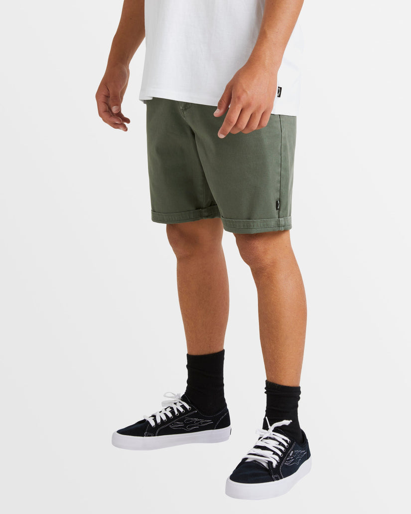 Mens Wave Wash Twill Chino Shorts