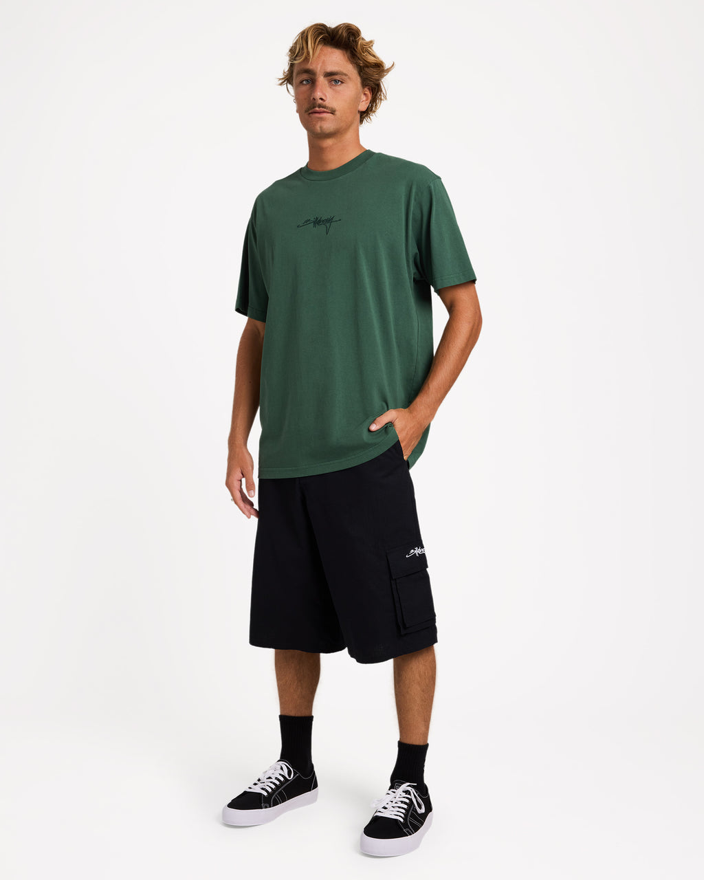 Mens Script Cargo 24" Shorts