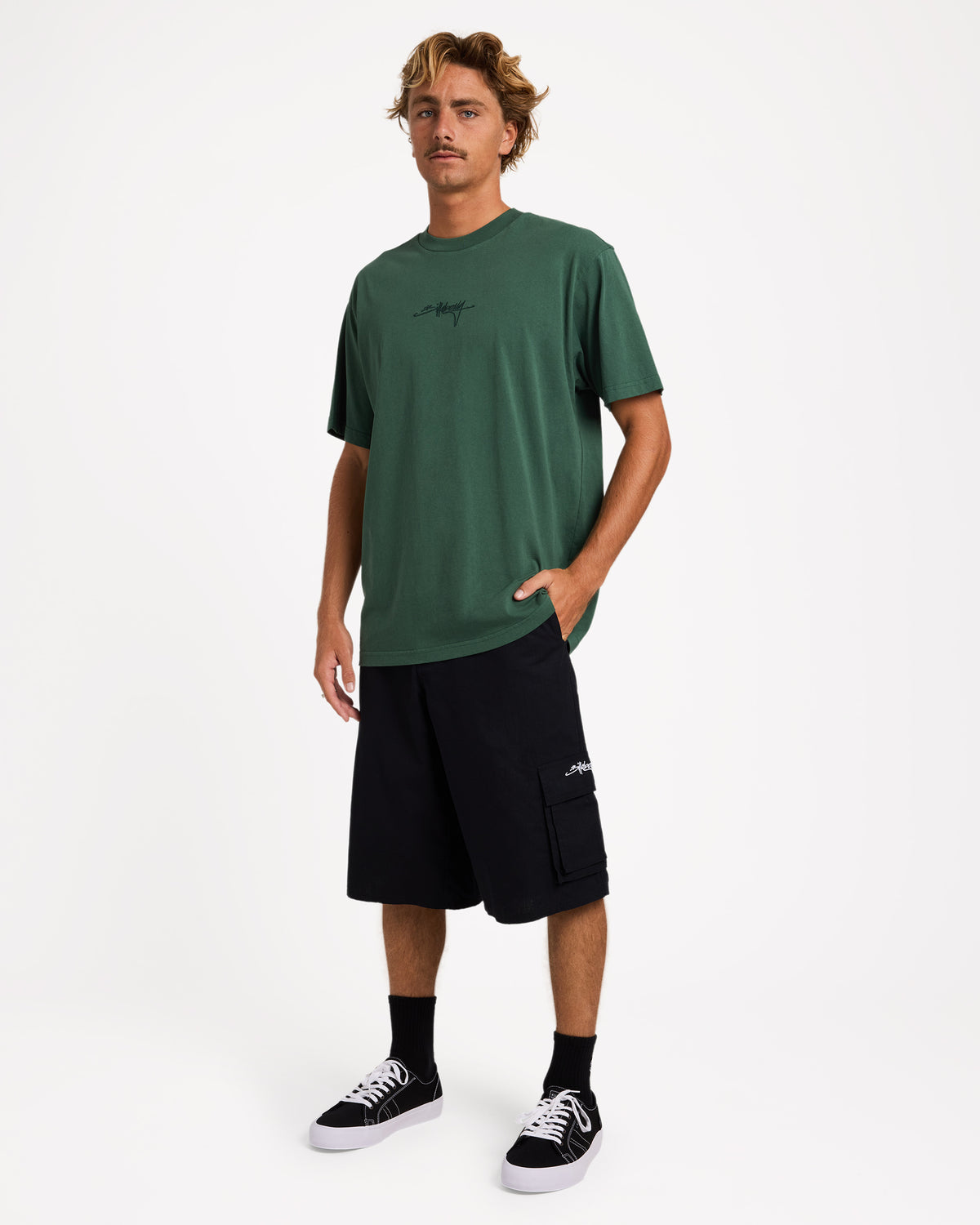 Mens Script Cargo 24" Shorts
