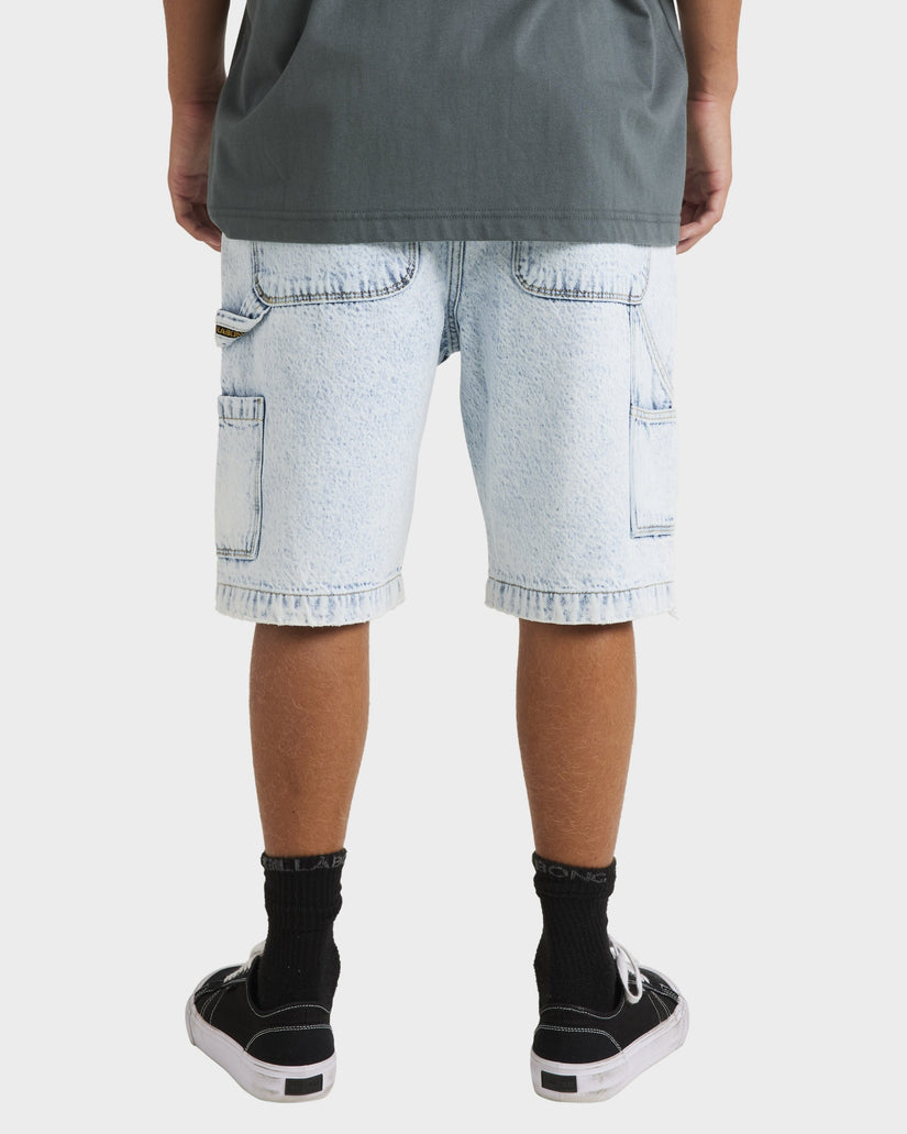 Mens Bad Dog Workwear Denim Shorts