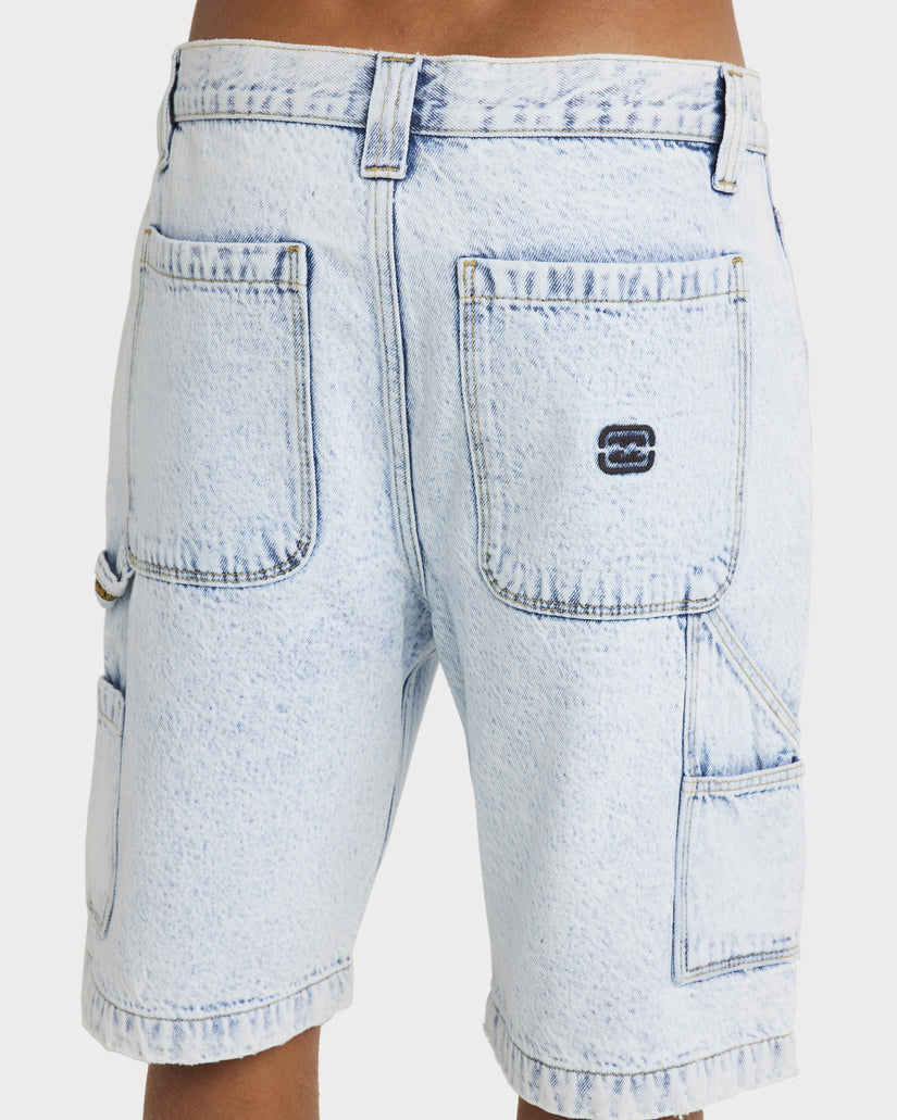 Mens Bad Dog Workwear Denim Shorts