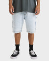 Mens Bad Dog Workwear Denim Shorts