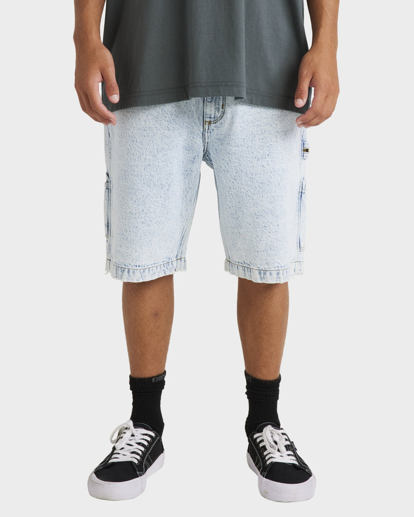 Mens Bad Dog Workwear Denim Shorts