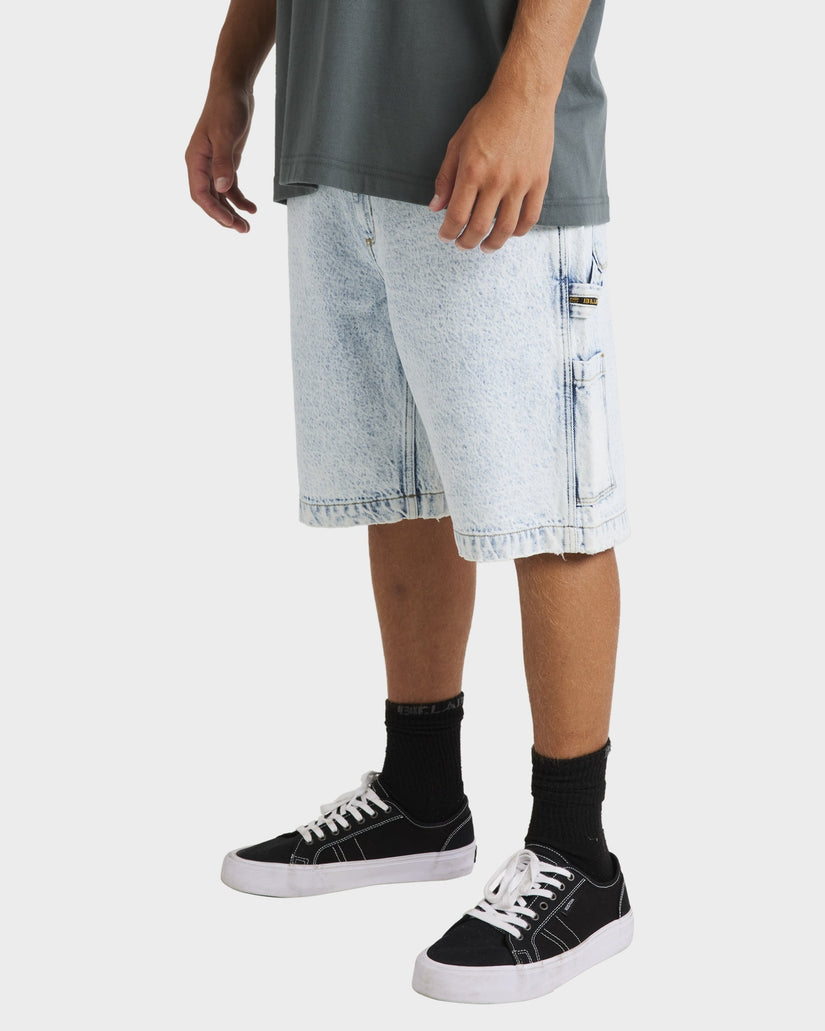 Mens Bad Dog Workwear Denim Shorts