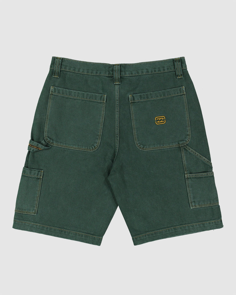 Mens Bad Dog Denim Shorts