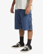 Mens Bad Dog Workwear Denim Shorts