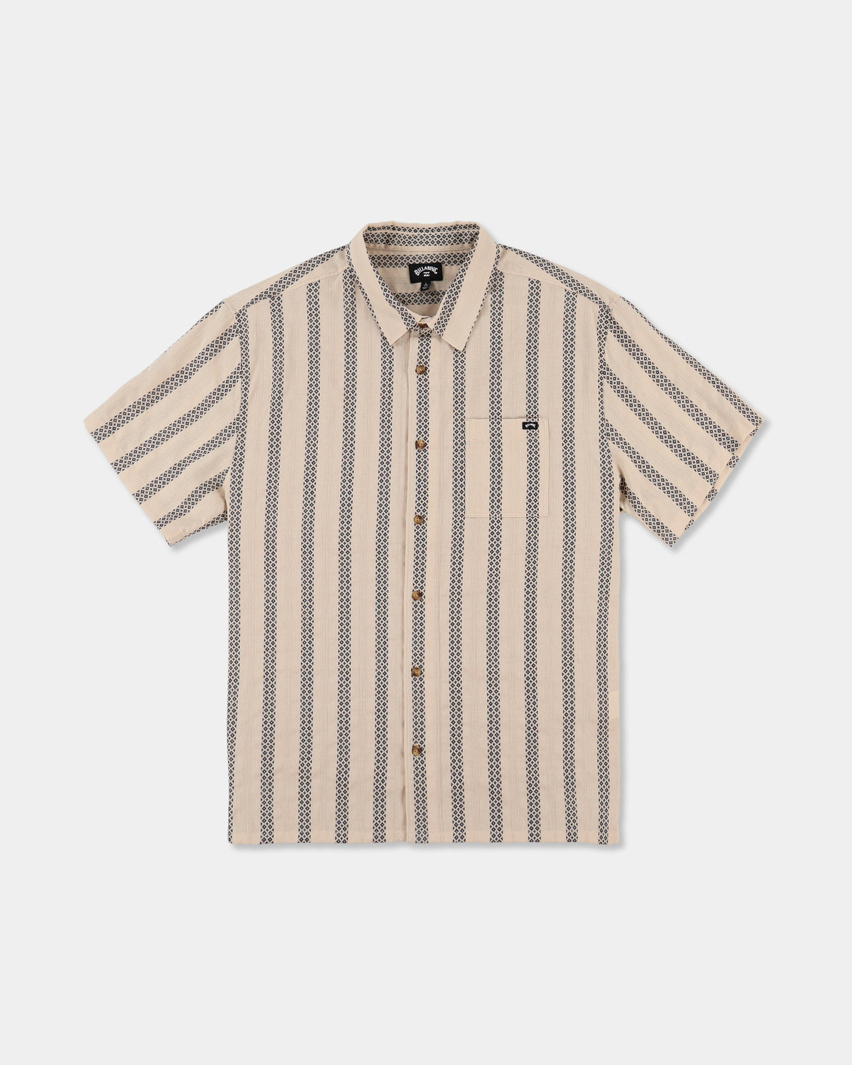 Mens Sundays Jacquard Short Sleeve Shirt