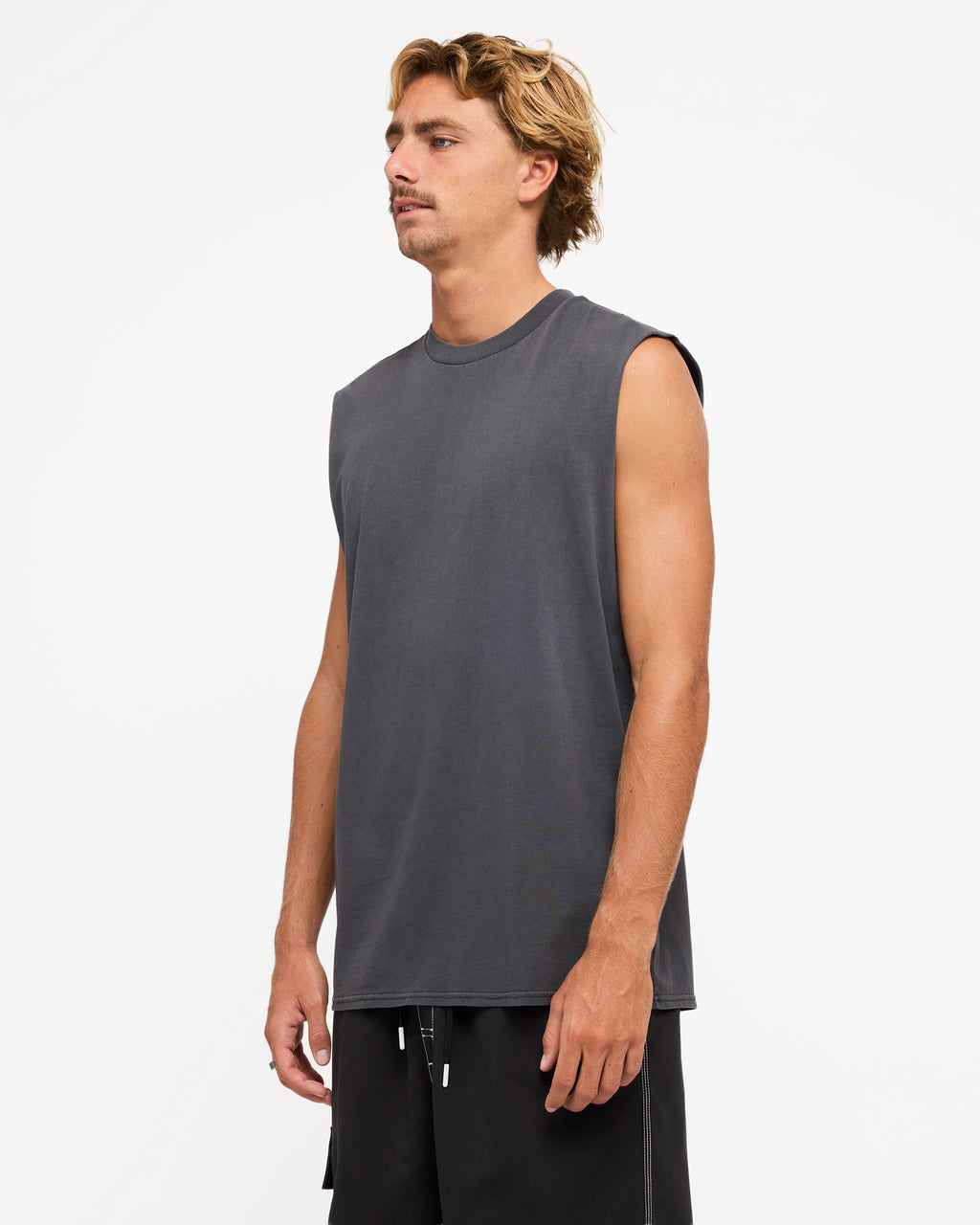 Mens Premium Wave Wash Muscle Top