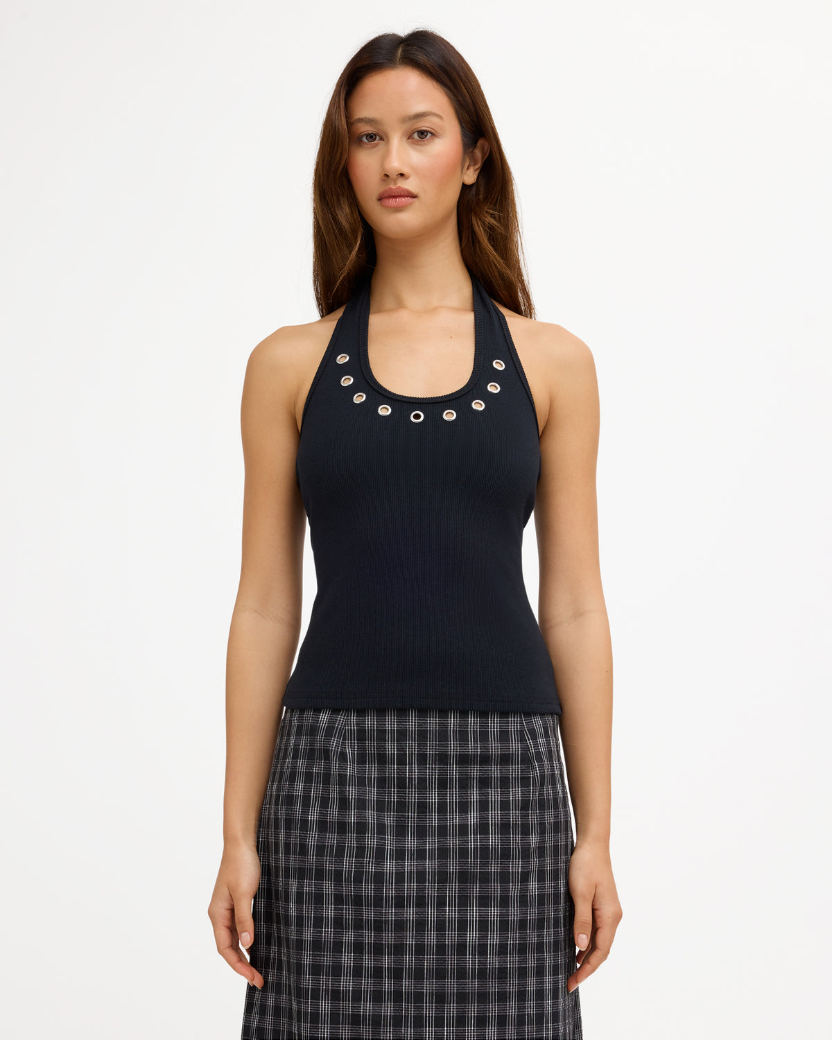 METAL HALTER (BLK)