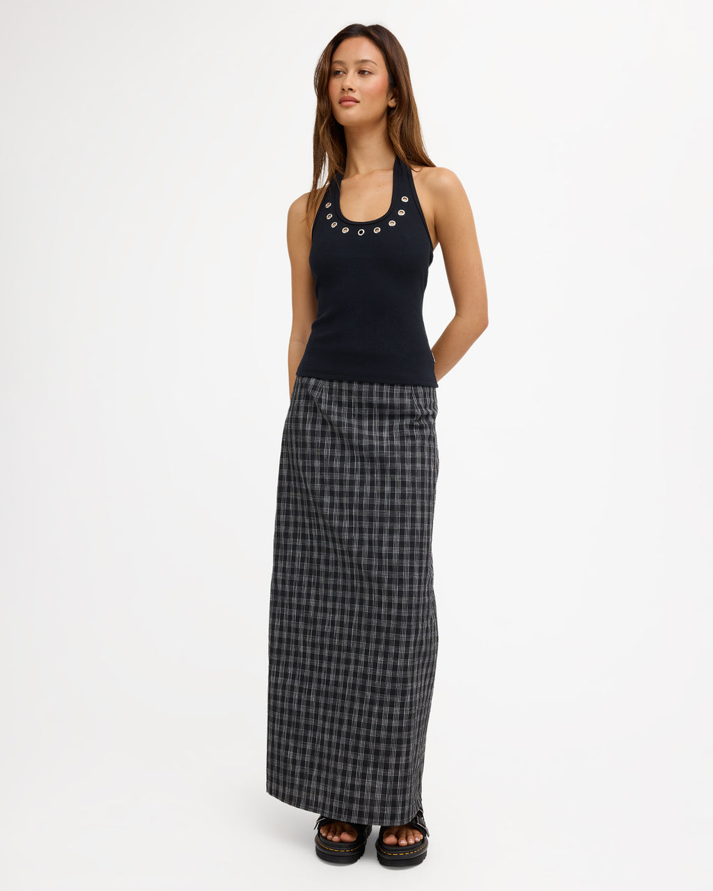 METAL HALTER (BLK)