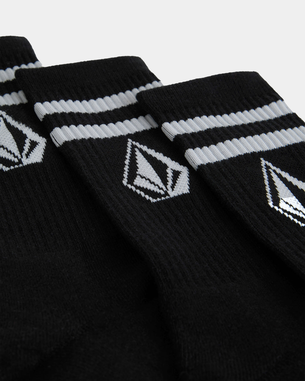 Mens Retro Stone 3 Pack Crew Socks