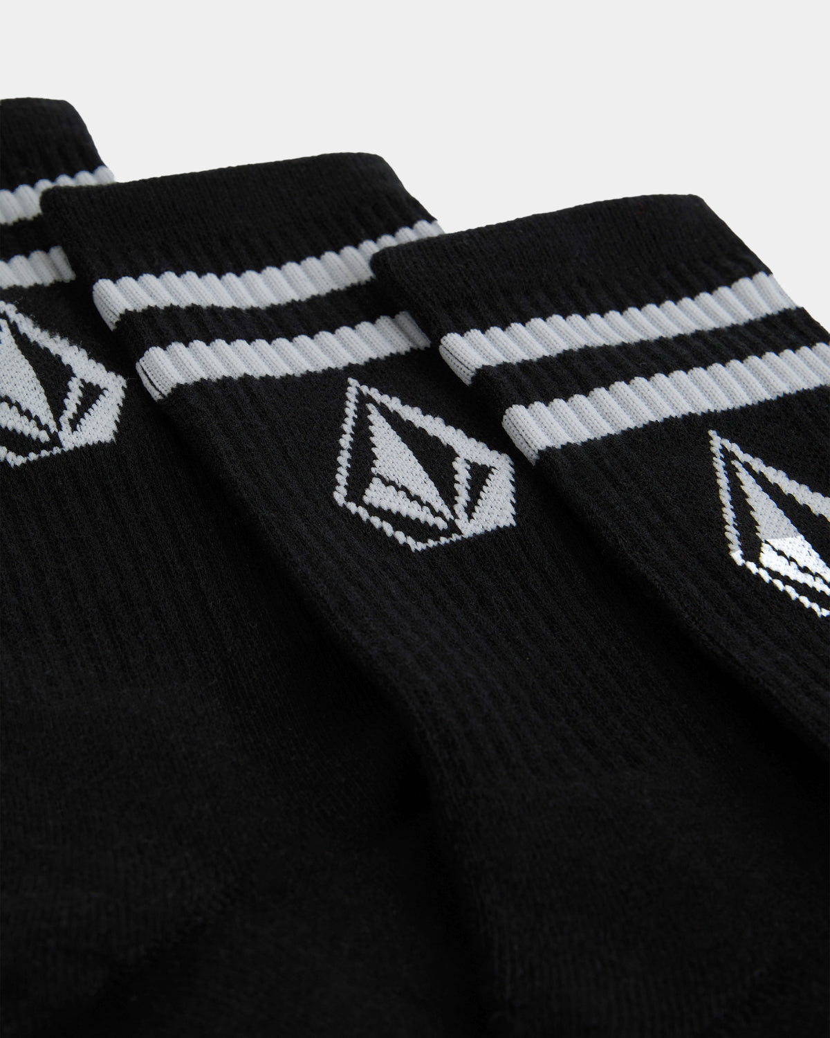 Mens Retro Stone 3 Pack Crew Socks