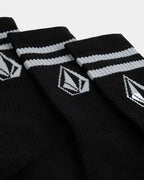 Mens Retro Stone 3 Pack Crew Socks