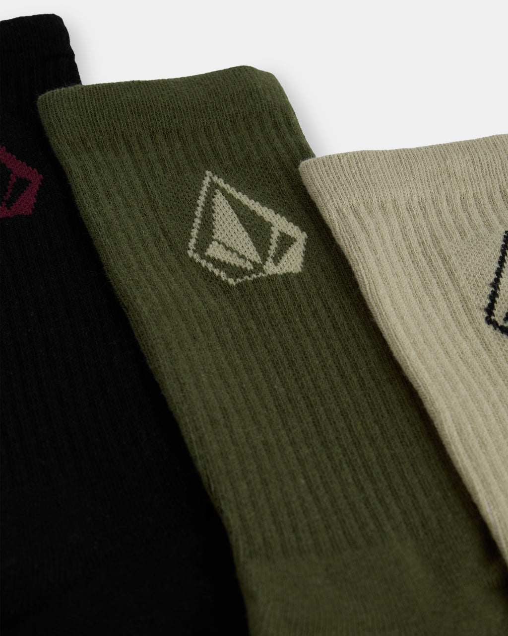 Mens Stone 3 Pack Crew Socks