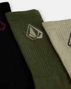 Mens Stone 3 Pack Crew Socks