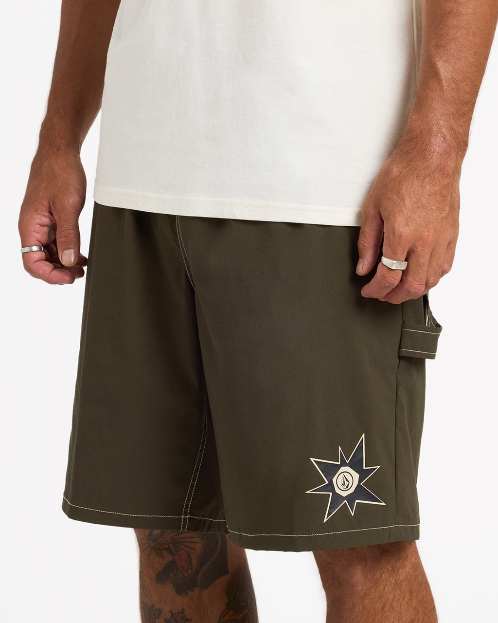 Mens Disturb Elastic Shorts