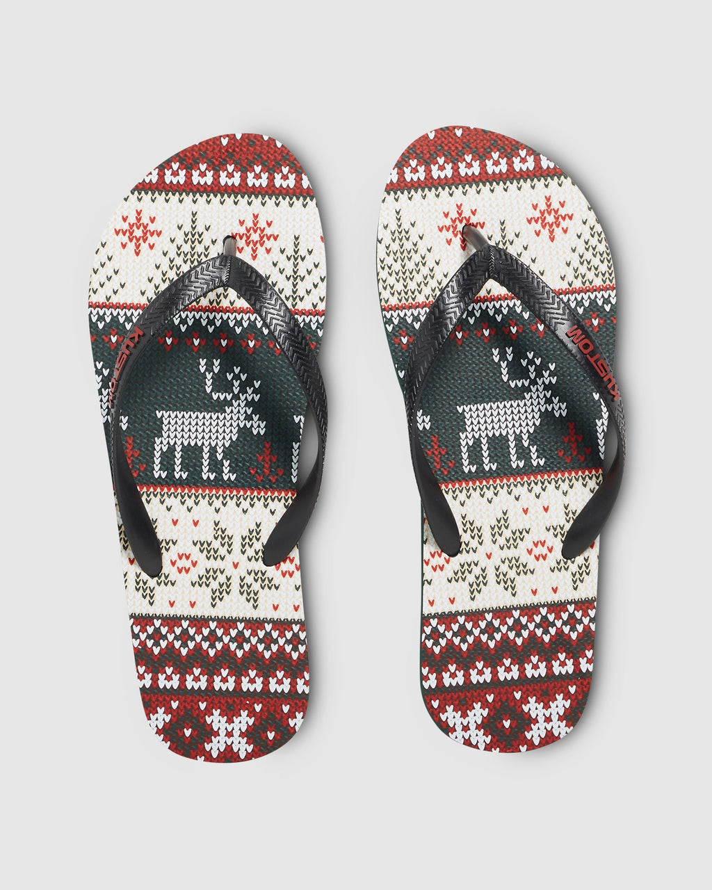 Mens Blend Base Christmas Sweater Thongs