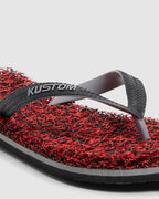 MENS NOODLE MARBLE RED THONGS