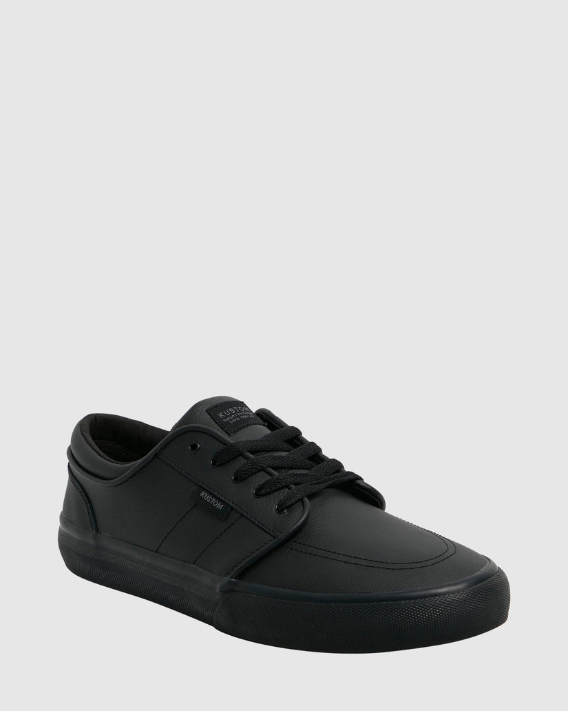 Mens Remark Wide Black Sneakers