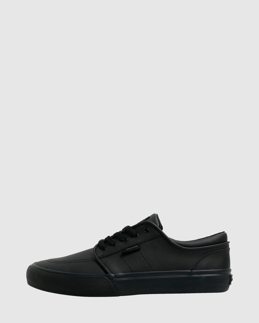 Mens Remark Wide Black Sneakers