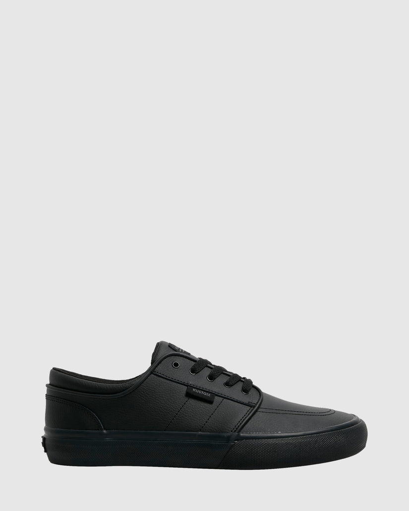 Mens Remark Wide Black Sneakers
