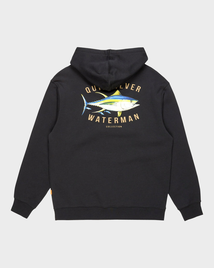 Mens Yellow Fins Pullover Hoodie