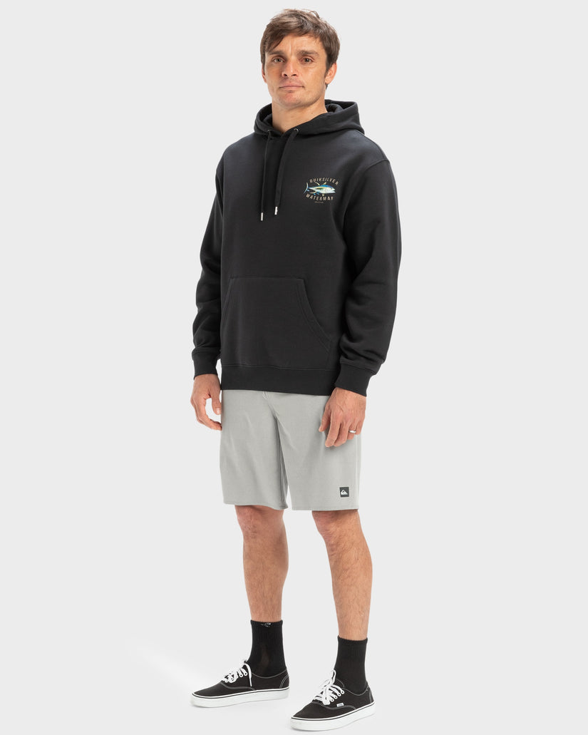 Mens Yellow Fins Pullover Hoodie