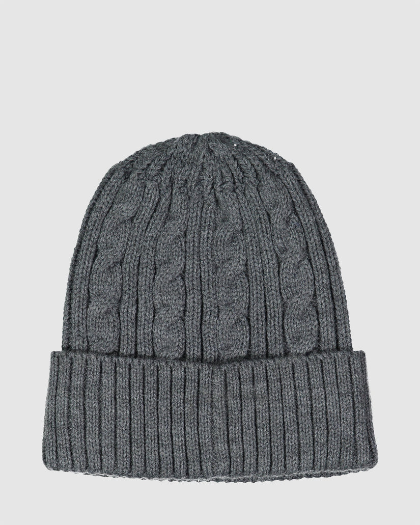 MENS CABLE BEANIE