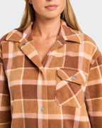 Womens Camp Queen Polar Fleece Long Sleeve Shirt