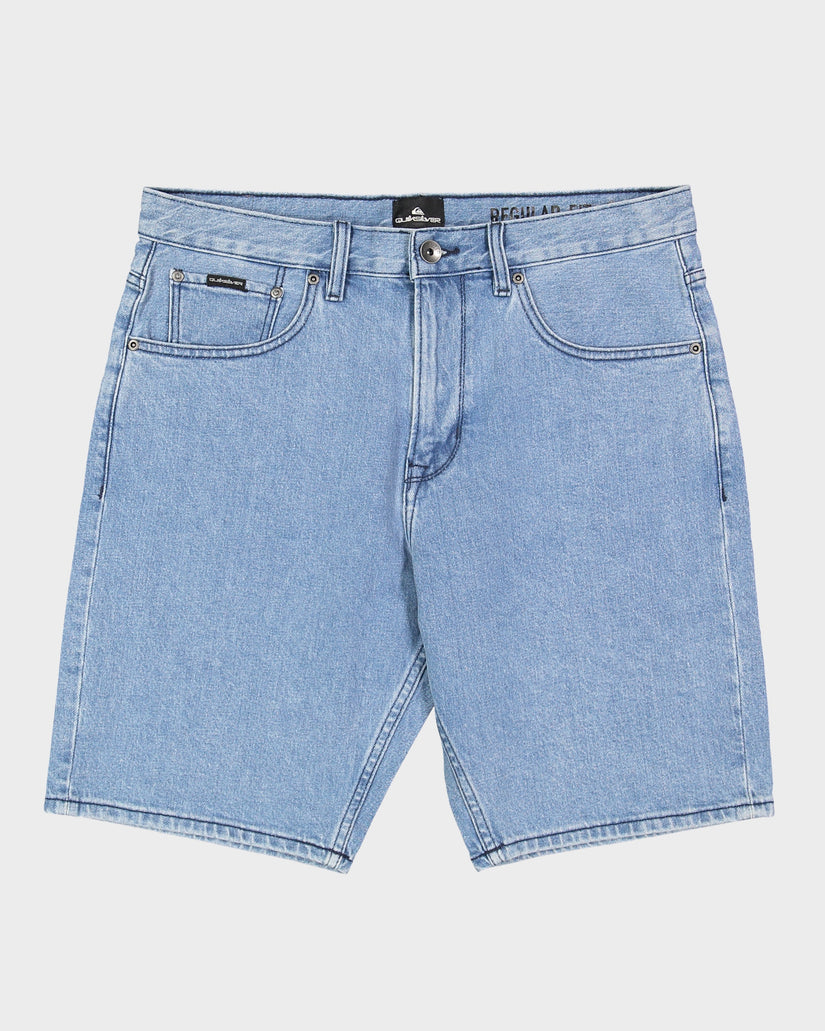 Mens Aqua Cult Aged Denim Shorts
