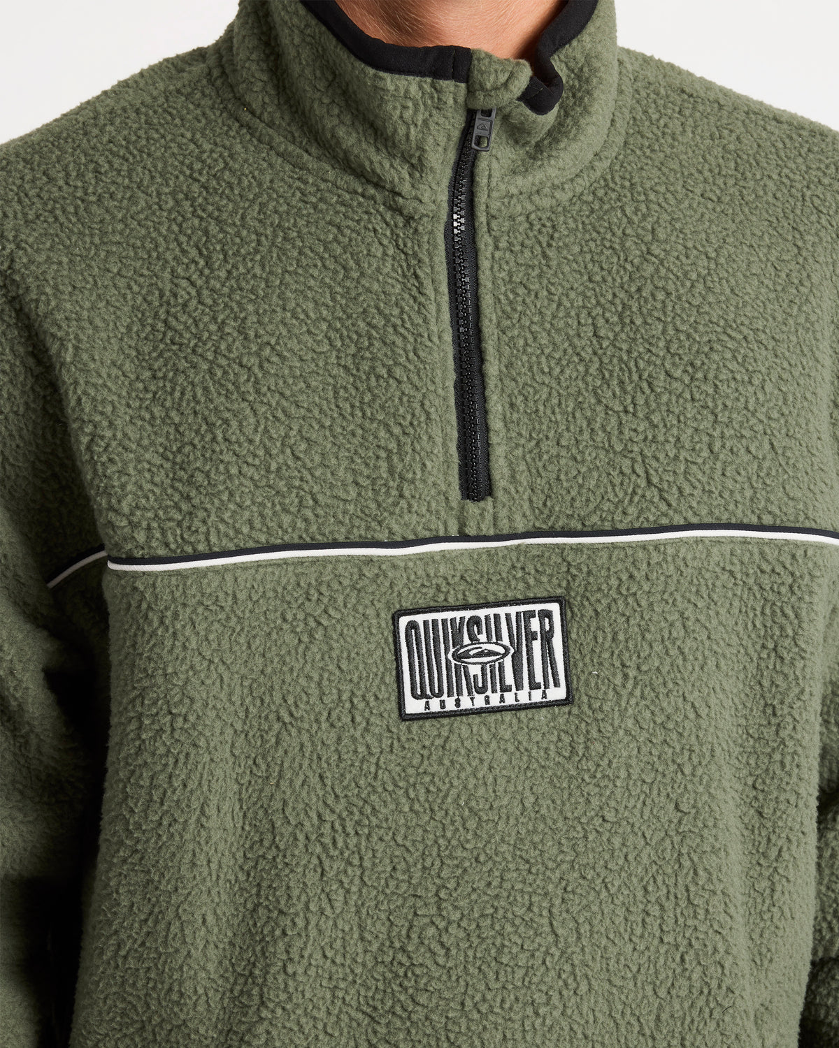 Mens Aus Stack Polar Pullover Sweatshirt