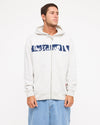Mens Impaired Panel Zip Through Hoodie