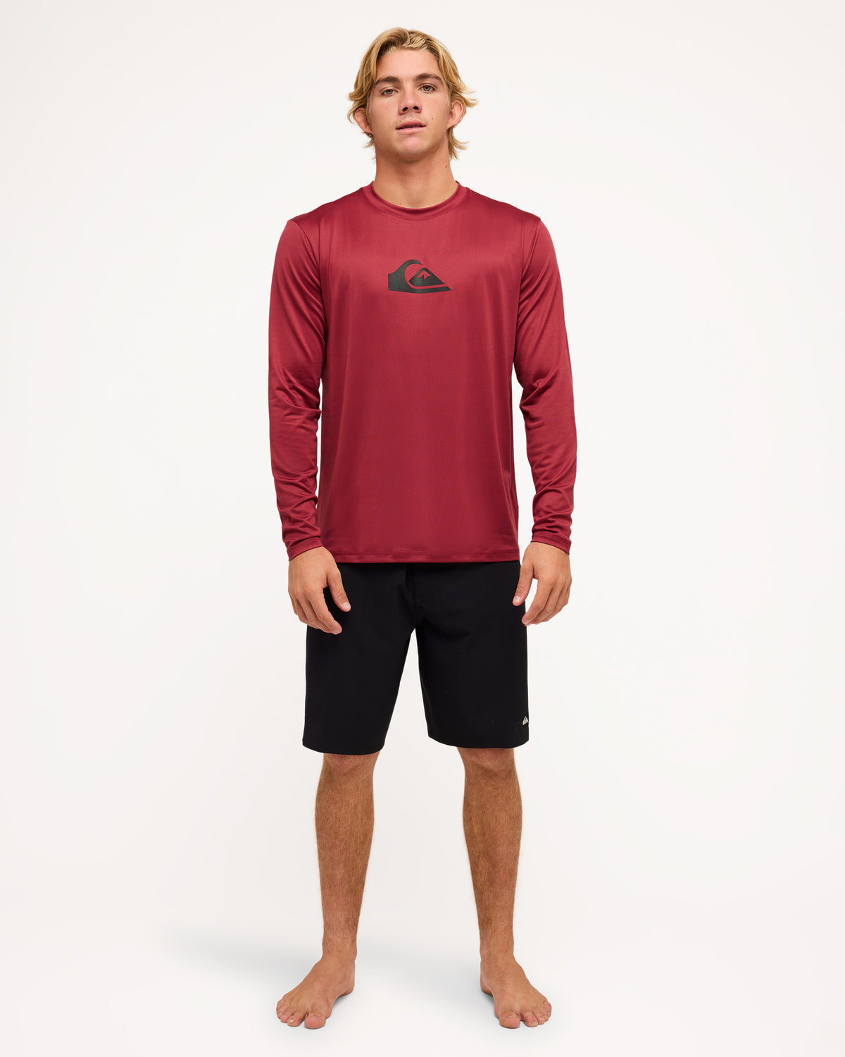 Mens Solid Streak Surf Shirt