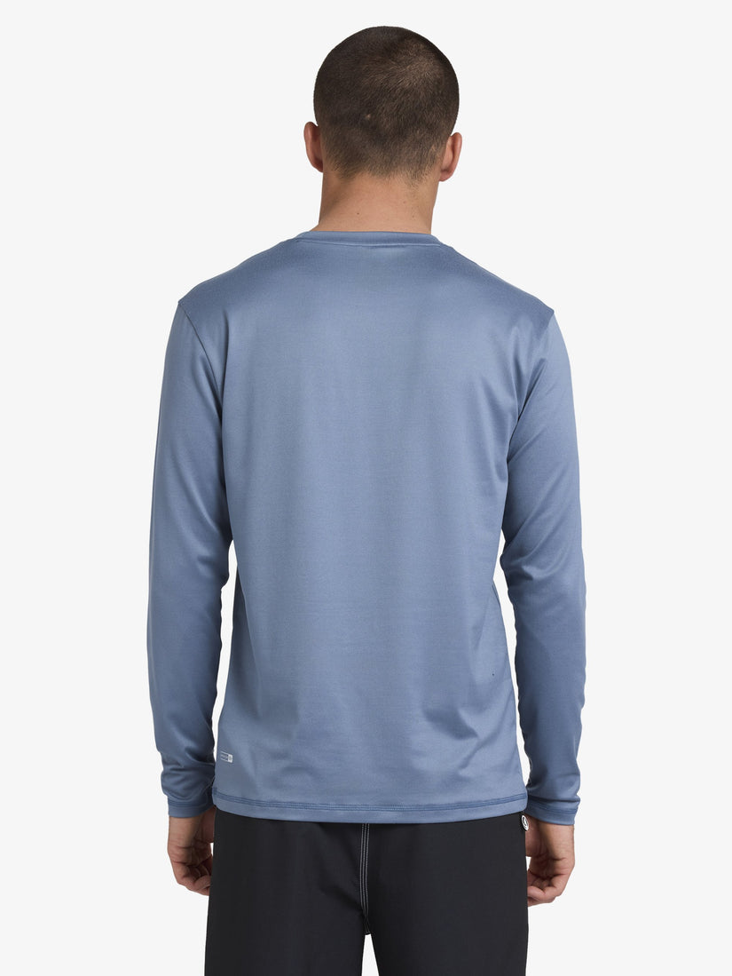 Mens Solid Streak Long Sleeve Surf Shirt
