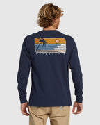 Mens Line Up Long Sleeve T-Shirt