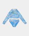 Girls 8-16 Surfenirs Crop Long Sleeve Rash Vest